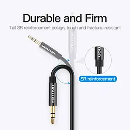Кабель-розгалужувач Vention 3.5mm Male to 2*3.5mm Female Stereo 0.3m Black (BBSBY) - мініатюра 5