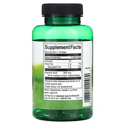 Каприлова Кислота Caprylic Acid 600 мг - 60 софтгель - мініатюра 2