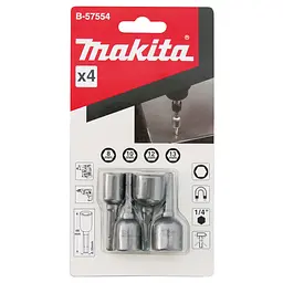 Набір головок торцевих (8, 10, 12, 13)х48 мм Makita B-57554 - мініатюра 2