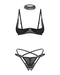Комплект Obsessive Donarella XL/2XL чорний - мініатюра 6