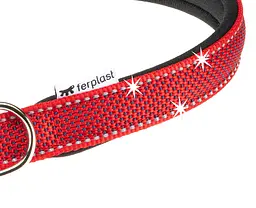 Нашийник для собак Ferplast Daytona Deluxe C25/45 нейлоновий червоно-чорний 2.5х37-45 см 77202222 - мініатюра 2