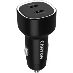 Зарядний пристрій Canyon 2xUSB-C PD60W black (CNE-CCABR3CC) - мініатюра 4