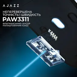 Мишка Ajazz AJ159P MC Wireless/Bluetooth/USB Charging Dock Blue (AJ159P-MC-Blue) - мініатюра 10