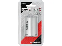 Свердло корончате з вольфраму YATO по бетоні, цеглі, кераміці, силікаті Ø=43мм, l=65мм (YT-43911) - мініатюра 3