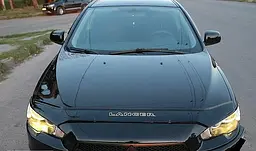 Дефлектор капоту мухобійка Mitsubishi Lancer X 2007-