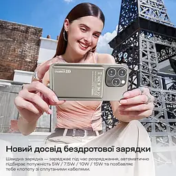 Повербанк 10000mAh Choetech B739 Silver QC3.0 PD3.0 бездротова магнітна зарядка (43-00152) - мініатюра 9