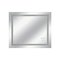 Дзеркало Qtap Mideya 800x700 з LED-підсвічуванням Touch, з антизапотіванням, з диммером яскравості Reverse QT2078NCF8070W - мініатюра 3