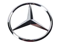 Емблема задня Mercedes-Benz W206 хром 92 мм (на 3 направляючих) OEM A2068171600