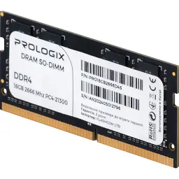 Модуль пам'яті для ноутбука SoDIMM DDR4 16GB 2666 MHz Prologix (PRO16GB2666D4S) - мініатюра 3