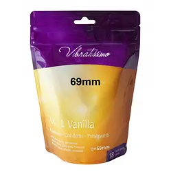 Презервативи Vibratissimo XX ... L Vanilla, 69 мм, 18 шт. - мініатюра 2