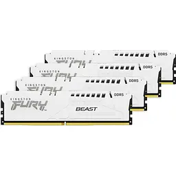 Модуль пам'яті Kingston Fury DDR5 128GB (4x32) Beast 5600MHz White XMP (KF556C40BWK4-128)
