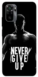 Чохол Demsky Never give up для Xiaomi Redmi Note 10 / Note 10s