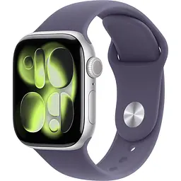 Смарт-годинник Apple Watch Series 11 GPS 42mm Silver Aluminum Case with Purple Fog Sport Band S/M (MEU64) [145299] - мініатюра 1