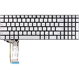 Клавіатура для ноутбука ASUS N551, N551JQ сріблястий, без фрейму (KB310719)