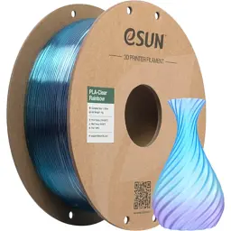 Пластик для 3D-принтера eSUN PLA Clear Rainbow 1,75mm 1kg PURPLE BLUE CYAN (PLA-CLRB175RB-ZUCY1P1) - мініатюра 4