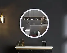 Дзеркало Mixxus Plain MC10-60 (годинник, LED-підсвічування, антизапотівання) (MI6013) - мініатюра 8