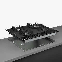 Варильна поверхня газова KLARSTEIN Velaire 60 8000 Вт (10047376) - мініатюра 2