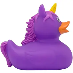 Іграшка для купання FunnyDucks Качка-єдиноріг, фіолетова (2090) - мініатюра 4