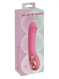 Вібратор You2Toys Slim G-Spot Rose 21.4 см рожевий - мініатюра 9