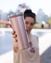 Пляшка-стакан для води Smart Shake Bohtal Insulated Tumbler 750 мл рожевий - мініатюра 3