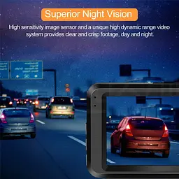 ORSKEY S900 Dash Cam 1080P Full HD Передня та задня подвійна камера SD-карта в комплекті 170 Ширококутний - мініатюра 2