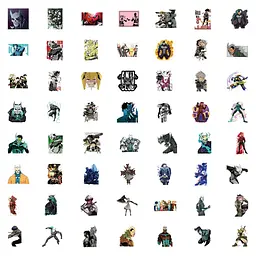 Стікерпак GeekLand Kaiju No.8 56 штук - мініатюра 4