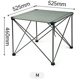 Складаний стіл Naturehike CNK2450JJ013, M, алюміній, сірий - мініатюра 2