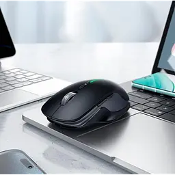 Миша ігрова акумуляторна Hoco GM40 Dixon Bluetooth 2.4G, RGB, акумулятор 400 мАг, DPI 800 1200 1600, 7 кнопок, чорна - мініатюра 3