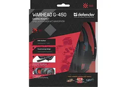 Гарнітура Defender Warhead G-450 Red-Black (64146) - мініатюра 8