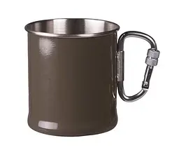 Кухоль Mil-Tec з карабіном 250 мл Green OD 14608102