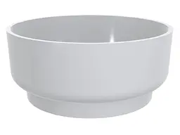 Умивальник Miraggio MARTA 420 (0000695) Miramarble, Глянцевий, Накладний, Білий - мініатюра 3