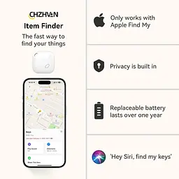 Пошук ключів, трекер гаманця Працює з Apple Find My (лише для iOS), змінний акумулятор, пошук предметів через Bluetooth для сумок - мініатюра 2