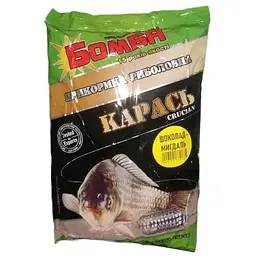 Прикормка Бомба Шоколад-Мигдаль 900 г для лову риби Карась