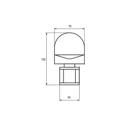 Датчик руху Euroelectric настінний 180° 2-12 м білий (ST-10(white)) - мініатюра 3