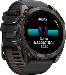 Смарт-годинник Garmin Fenix 8 Pro 51 mm AMOLED Carbon Gray DLC Titanium with Black/Pebble Gray (010-03199-00/01) - мініатюра 6
