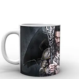 Кухоль GeekLand Аквамен Aquaman black AQ.02.005 330 мл білий - мініатюра 2