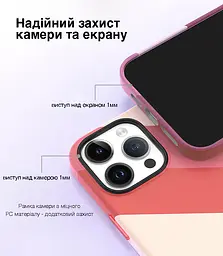 Кольоровий чохол Vokamo для iPhone 15 Pro із магнітом MagSafe Pink - мініатюра 3