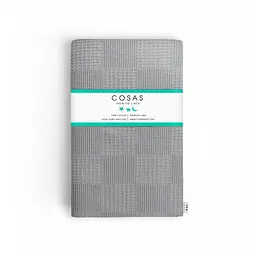 Рушник вафельний Cosas Cube Grey 75x130 см, сірий - мініатюра 2