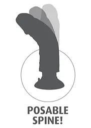 Вібратор Pipedream Vibrating Cock 22.8 см тілесний - мініатюра 5