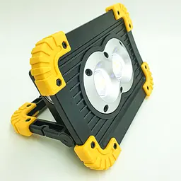 LED Прожектор акумуляторний COB 20Вт світлодіодний ліхтар 5 режимів з функцією Power Bank UKC 802 - мініатюра 7