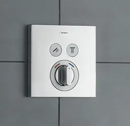 Змішувач Hansgrohe прихованого монтажу ShowerSelect на 2 клавіші верхня частина 15768000, Хром - мініатюра 3