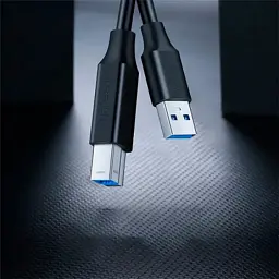 Кабель для принтера USB 3.0 AM/BM 2.0m US210 black Ugreen (10372) - мініатюра 3