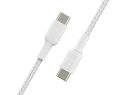 Кабель Belkin Braided USB-C to USB-C White 1m (CAB004BT1MWH) - мініатюра 4