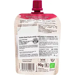 Органічне пюре Vitabio Cool Fruits з яблуком та малиною 90 г - мініатюра 2
