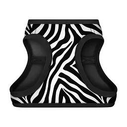 Шлея для собак WAUDOG Clothes м'яка з QR адресником "Зебра" S2 (228-0055) - мініатюра 2