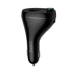Адаптер автомобільний HOCO Star cigarette lighter car BT FM transmitter E88 |1USB/2Type-C/DC 120W, 35W/3A, PD/QC| - мініатюра 2