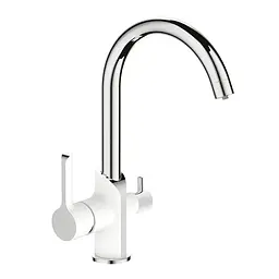 Змішувач для кухні на дві води Mixxus Premium Edem 021 MI5924 Білий матовий