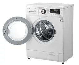 Пральна машина LG з фронтальним завантаженням F1296HDS3, 7кг, 1200, A+++, Пар, глибина 44см, Дисплей, Інвертор, Білий (F1296HDS3) - мініатюра 5