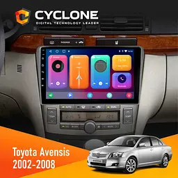 Штатна магнітола Toyota Avensis 2002-2008 Black Cyclone C9-001 2x32 CPL Cyclone (НФ-00008987)