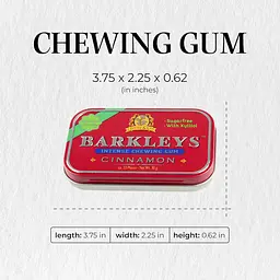 Жувальна гумка Barkleys Sugar Free Gum Xylitol Cinnamon 30г - мініатюра 5